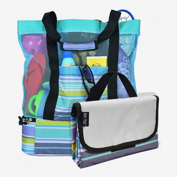 BN 4 Pocket Beach bag with attached zipped pouch Swimming beach accessories 