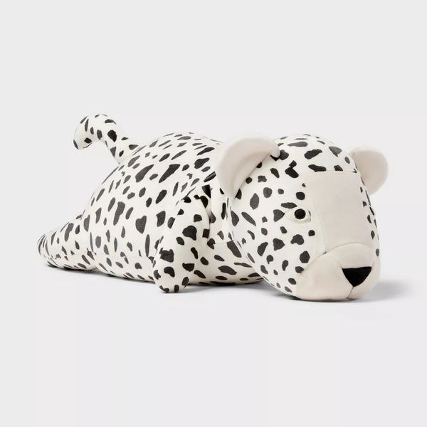 Cheetah Weighted Plush Kids' Throw Pillow Black and White - Pillowfort™