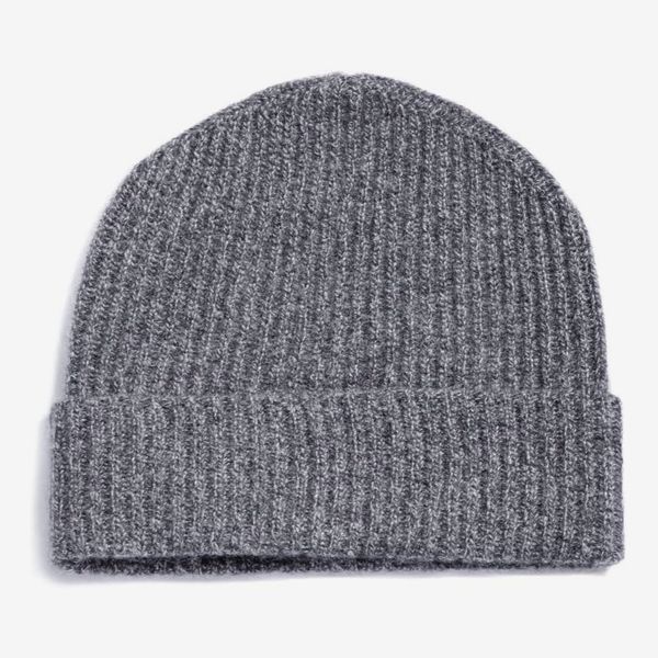 Fishers Finery Men’s Cashmere Ribbed Beanie