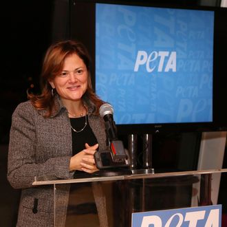 New York Councilwoman Melissa Mark-Viverito speaks at the unveiling of the PETA Vegetarian Icon Postage sheet on November 21, 2013 in New York City. 
