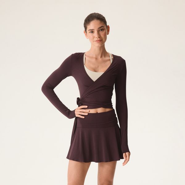 H&M Sports Wrap Top in Modal