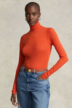 Polo Ralph Lauren Stretch Ribbed Turtleneck
