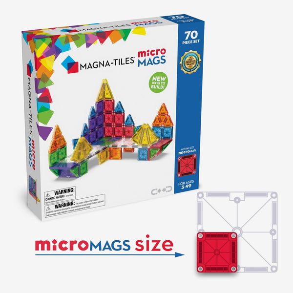 Magna-Tiles microMAGS 70-Piece Deluxe Magnetic Construction Set