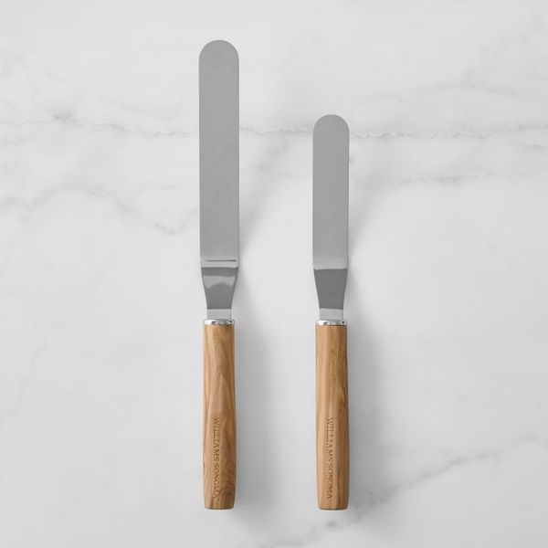 Williams Sonoma Olivewood Offset Cooking Spatula, Set of 2