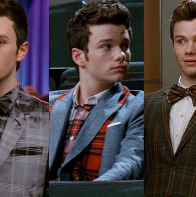 Apparently Kurt is mad for tartan — very few men own a classic red plaid, as well as an olive-green suit and its photo-negative. Luckily, he manages to look dapper in the pattern, and only very mildly like the outer wrapping on a box of shortbread.
