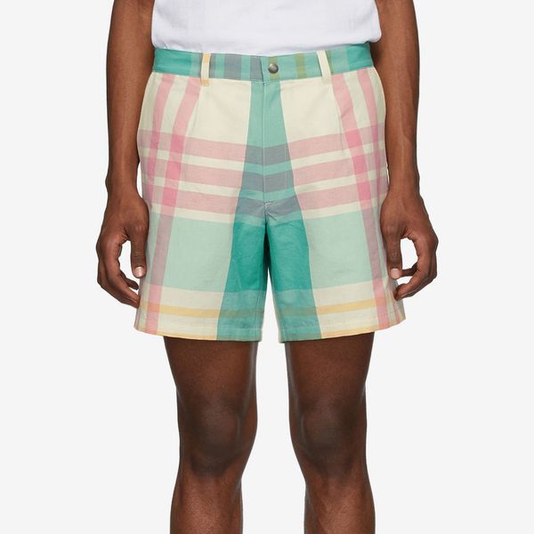 Noah Multicolor Check Madras Shorts