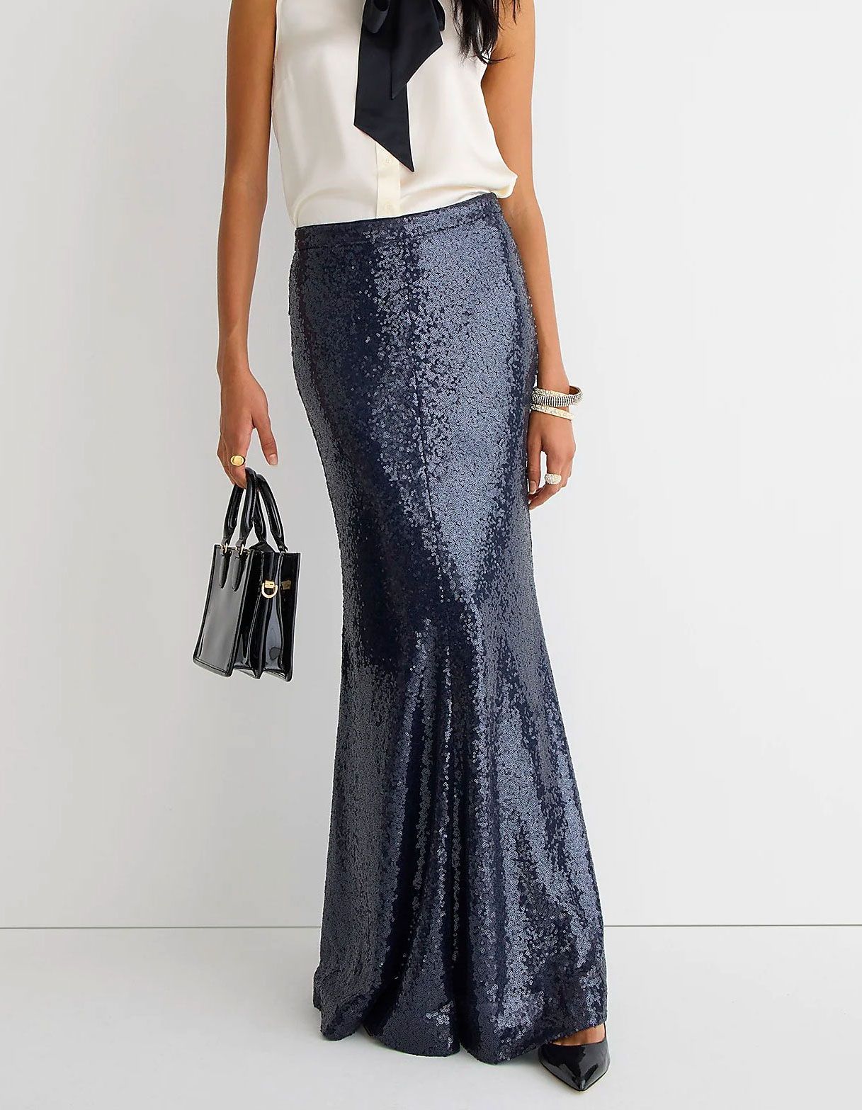 J crew 2024 sequin maxi skirt