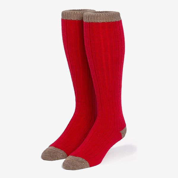 Warrior Alpaca Socks - Unisex Colorblock Long John Alpaca Wool Socks