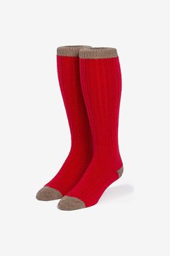 Calcetines Warrior Alpaca - Calcetines largos unisex de lana de alpaca Colorblock John