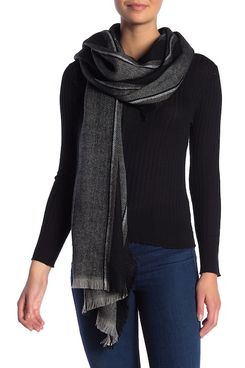 Madewell Clubhouse Striped Fringe Scarf