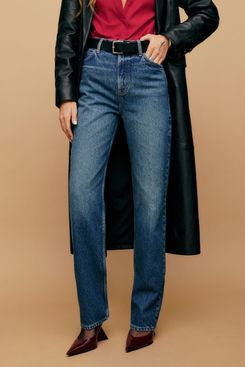 Reformation Abby High Rise Straight Jeans