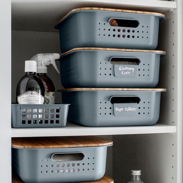 storage bins with lids on sale