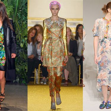From left: Spring looks from Altuzarra, Thakoon, and Duro Olowu.
