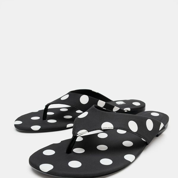 Zara Polka Dot Flat Sandle