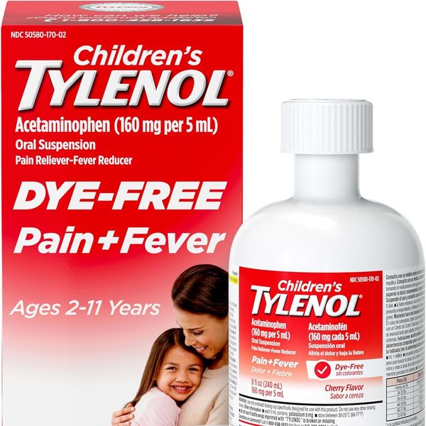 Tylenol Children’s Liquid Dye-Free, Acetaminophen