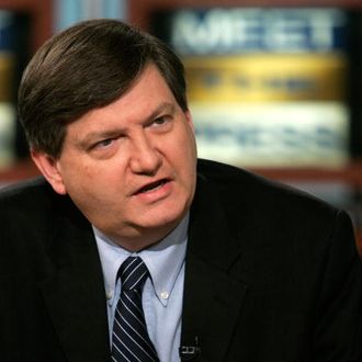 WASHINGTON - JANUARY 08: Reporter James Risen of the New York Times and author of the book, 'State of War' speaks during a taping of 'Meet the Press' at NBC studios January 8, 2006 in Washington, DC. Risen discussed the story that he reported on how U.S. President George W. Bush had ordered wiretaps of U.S. citizens without court approvals.