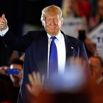 Donald Trump Holds Campaign Rally in Cincinnati Ahead Of Ohio Primary