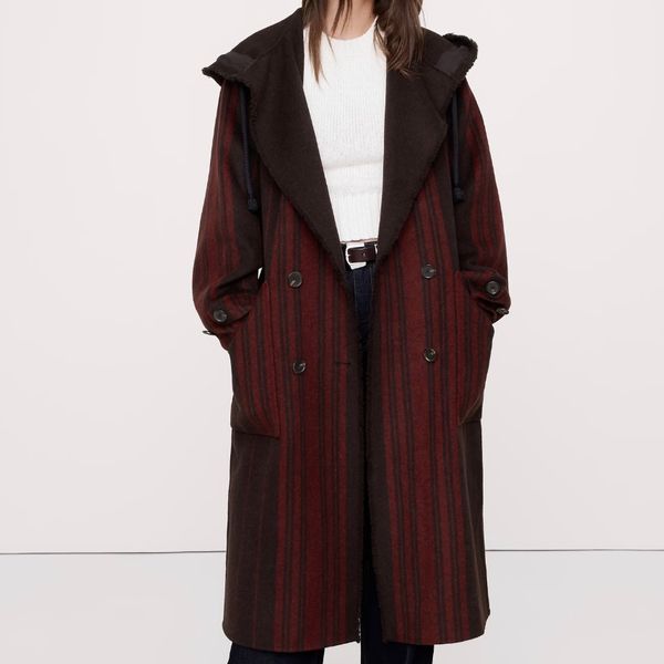 Banana Republic Double-Faced Wool-Blend Parka Coat