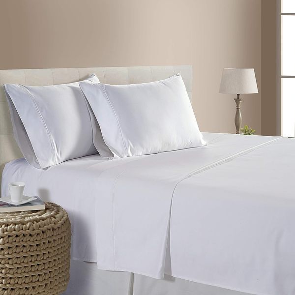 Chateau Home Collection 800-Thread-Count 100% Egyptian Cotton Sheets & Pillowcases Set