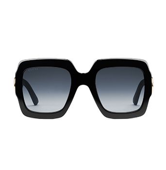 Oversize Square-Frame Acetate Sunglasses