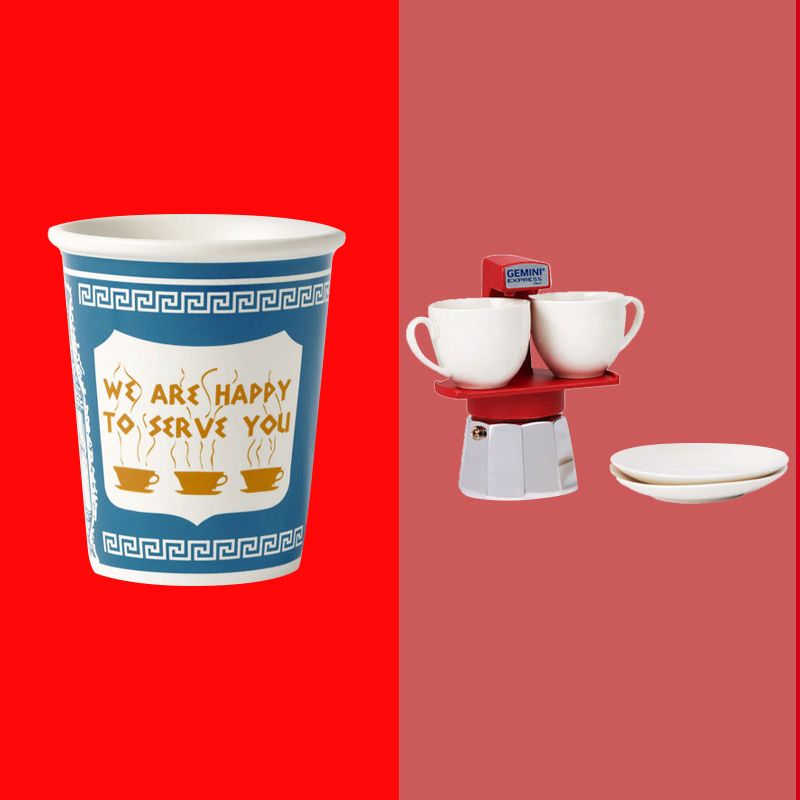 WILLIAMS SONOMA BRASSERIE Coffee Mug Blue Stripe Porcelain 10 oz