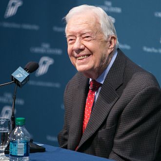 Former President Jimmy Carter Holds News Conference On His Cancer Diagnosis