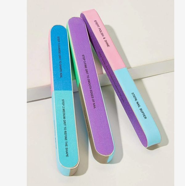 Colorblock Nail File 3pack