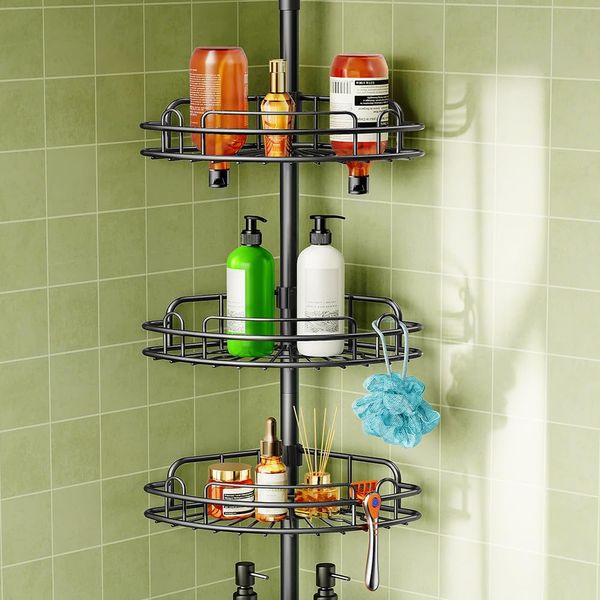 Hamitor Corner Shower Caddy Tension Pole