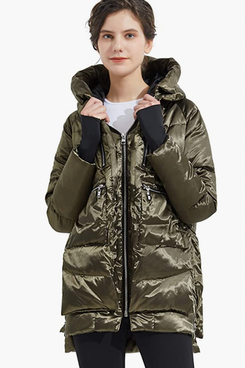 Orolai thick hooded down jacket