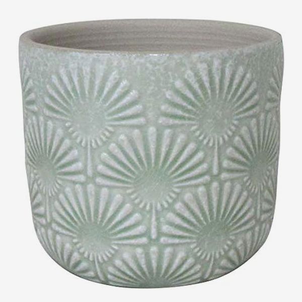 Stone & Beam Small Fan-Embossed Planter