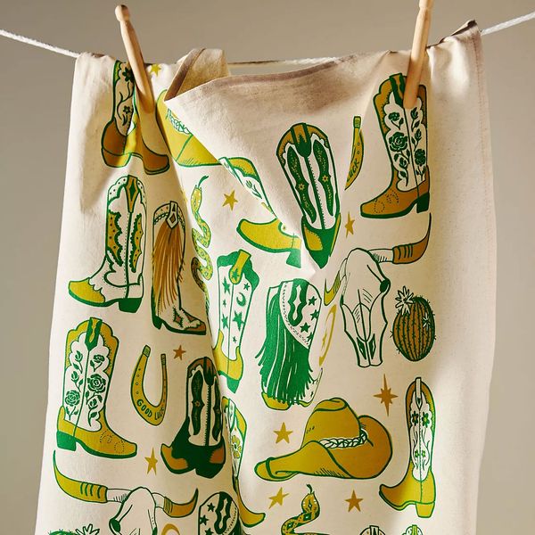 Calhoun & Co. Hey Cowgirl Oversized Dish Towel