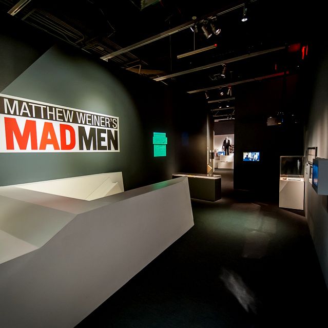 The entry for "Matthew Weiner's Mad Men” at the Museum of Moving Image in Astoria, Queens.