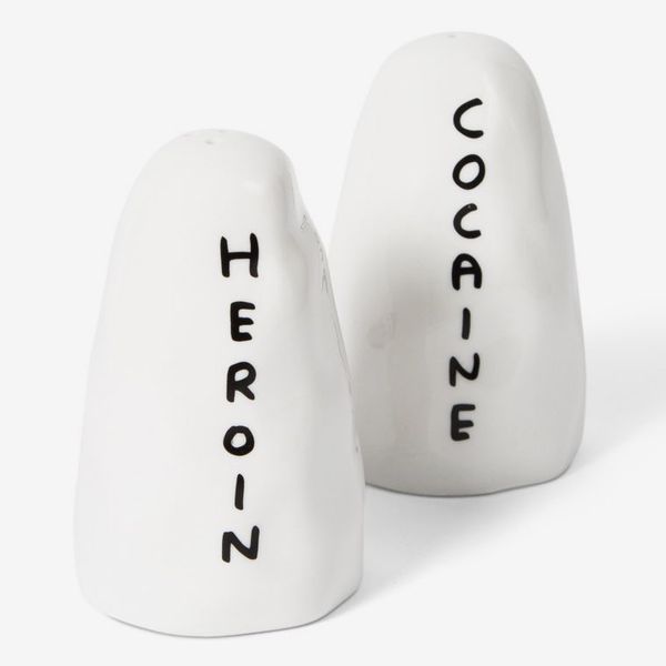 Third Drawer Down Cocaine and Heroin Shakers x David Shrigley