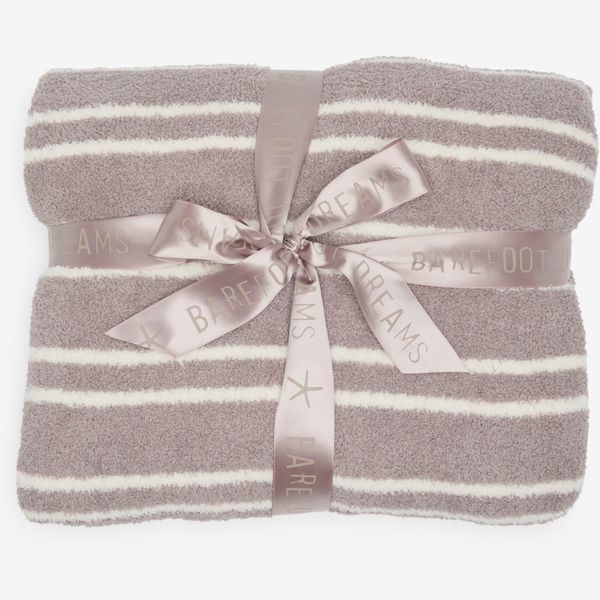 Barefoot Dreams CozyChic Throw Blanket - Double Stripe