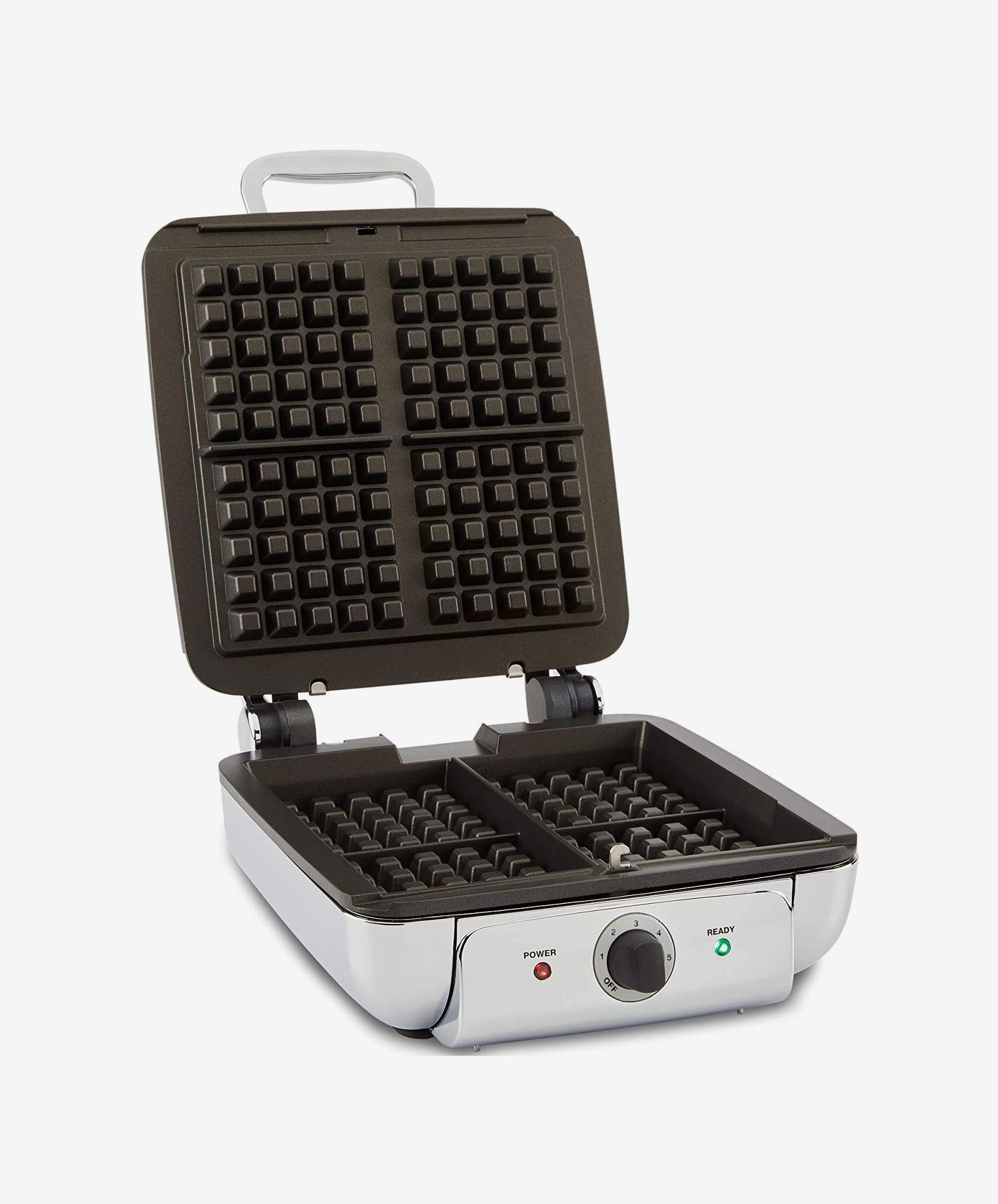 DASH Mini Maker Waffle Maker + Griddle, 2-Pack Griddle + Waffle Iron - Red