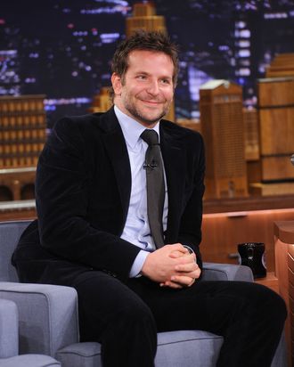 NEW YORK, NY - FEBRUARY 19: Bradley Cooper visits 