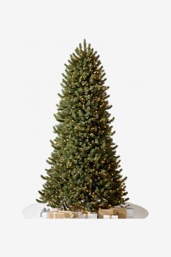 Balsam Hill Artificial LED Light Vermont White Spruce Narrow Tree (6.5 ft)