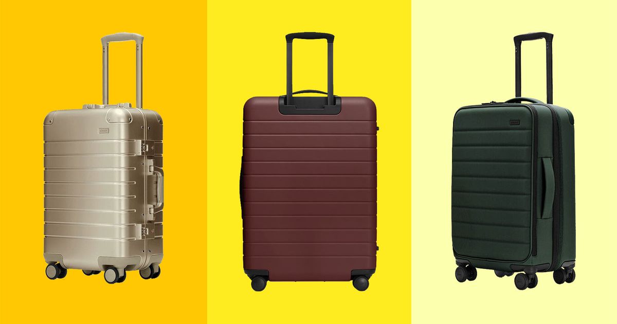 away suitcase yellow