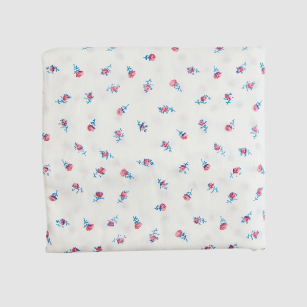 Bliss & Mischief Baby Rose Gardenia Flat Sheet