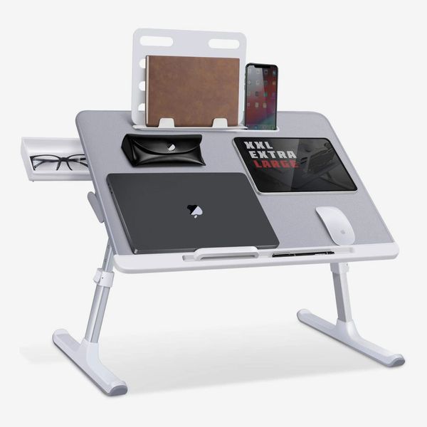 Adjustable Foldable Computer PC Laptop Student Writing Table Stand for Bed Desk 
