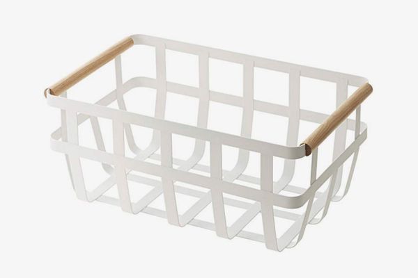 YAMAZAKI Home Tosca Storage Basket, Dual Handle
