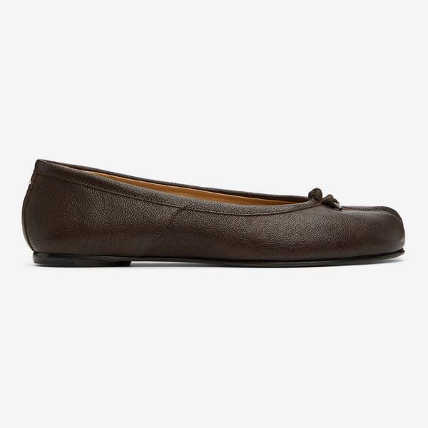 Maison Margiela Brown Tabi Ballerina Flats