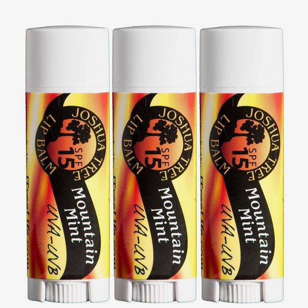 Joshua Tree Mountain Mint SPF 15 Organic Lip Balm (Pack of 3)