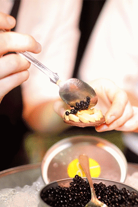 Chocolate caviar from Dominique Ansel was a big hit.