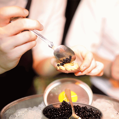Chocolate caviar from Dominique Ansel was a big hit.