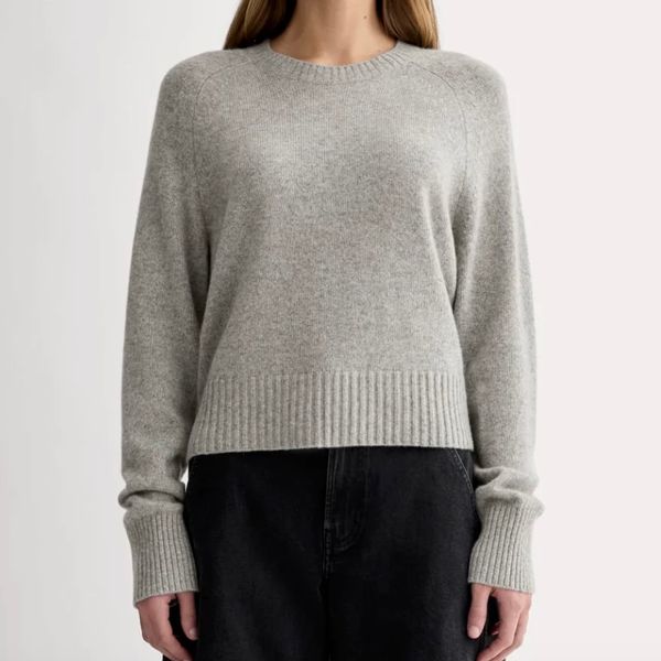 Everlane The Boxy Crew in Cashmere