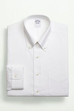 Brooks Brothers Stretch Supima Cotton Non-Iron Pinpoint Oxford Button-Down Collar Dress Shirt
