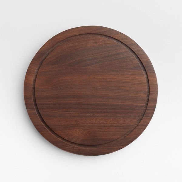 Crate and Barrel Magnetic Walnut Wooden Trivet