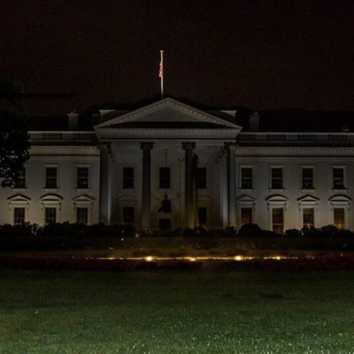 At the White House, the Lights Were Off
