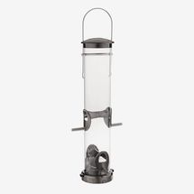 Aspects Quick-Clean Seed Tube Feeder, Medium Brushed-Nickel